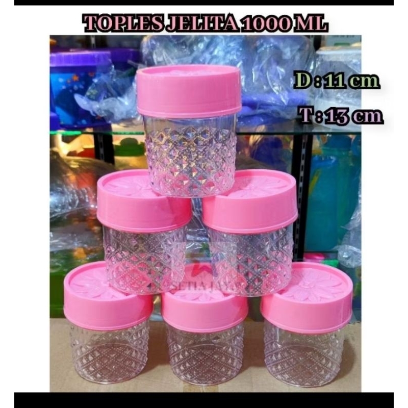set toples lebaran/toples acrylc satu set 6 pcs