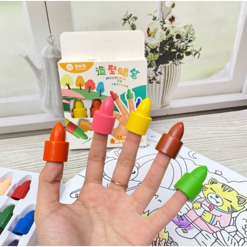 

Krayon Susun Jari Lingdong Bird Krayon 1 Pack Isi 12 Pcs Krayon Susun Jari Krayon Alat Tulis Sekolah Termurah