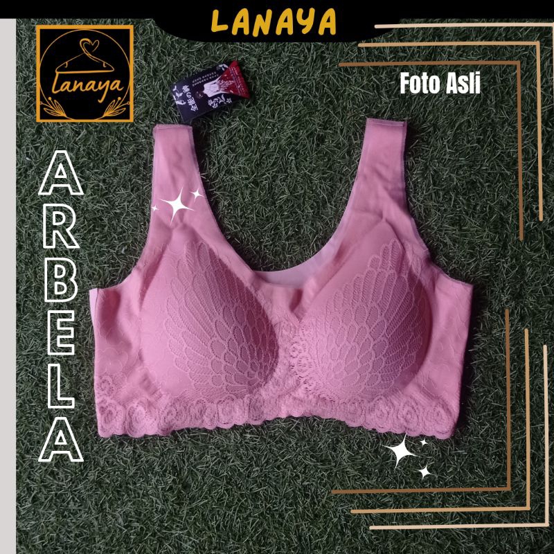 [ INSTANT - COD]⭐⭐⭐⭐⭐ LANAYA ARBELLA PINK Sportbra Strapless Bra Silicon Bh tempel BRA kemben Bra ta