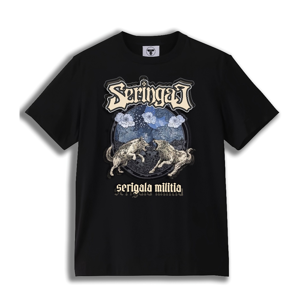 T-shirt Seringai - Serigala Militia_ Shadow | Kaos Band SERINGAI Premium