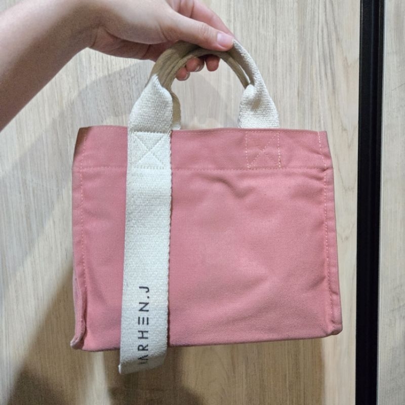 (PRELOVED) TAS MARHEN J RICO MINI BAG CANVAS ORIGINAL warna INDI PINK / MARHEN.J KOREA