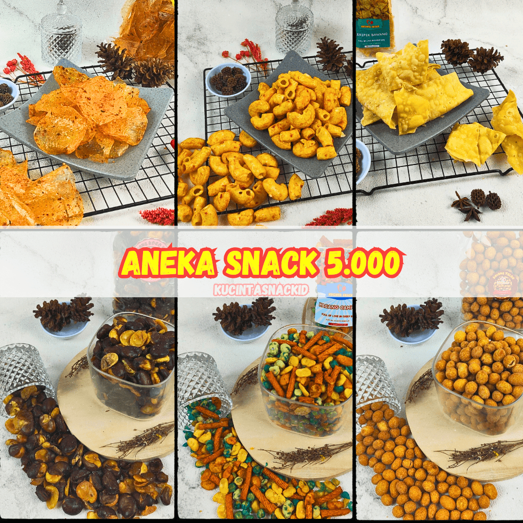 

Aneka Snack 5000 Makanan Ringan Jajanan Cemilan Camilan Pedas Manis Gurih By Kucinta Snack