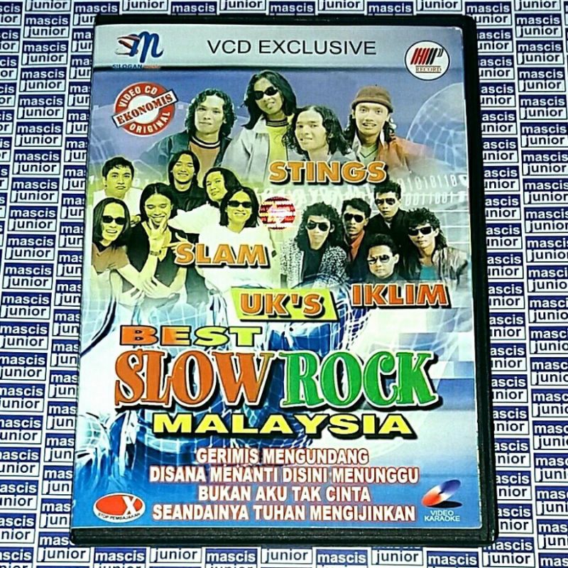 VCD Best Slow Rock Malaysia ft. Stings Slam Iklim UK's GERIMIS MENGUNDANG DISANA MENANTI DISINI MENU