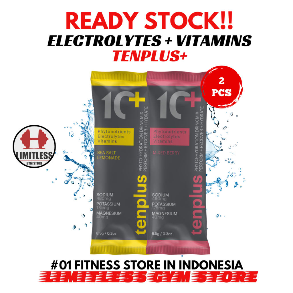 

TENPLUS Electrolytes + Premium Herbs 2 sachet Box Elektrolit Isotonik
