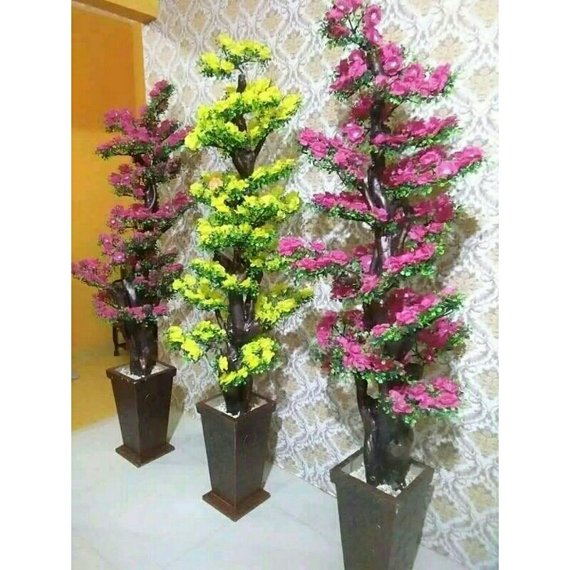 Bunga Sudut Ruangan Jumbo/Bunga Hawai/Bunga Bonsai Hiasan