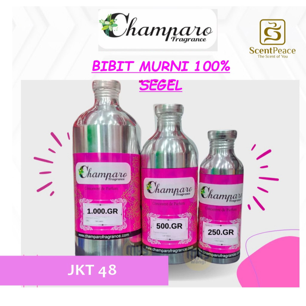 Bibit Parfum Champaro Fragrance Murni 100% Original Segel pabrik (Aroma JKT 48)