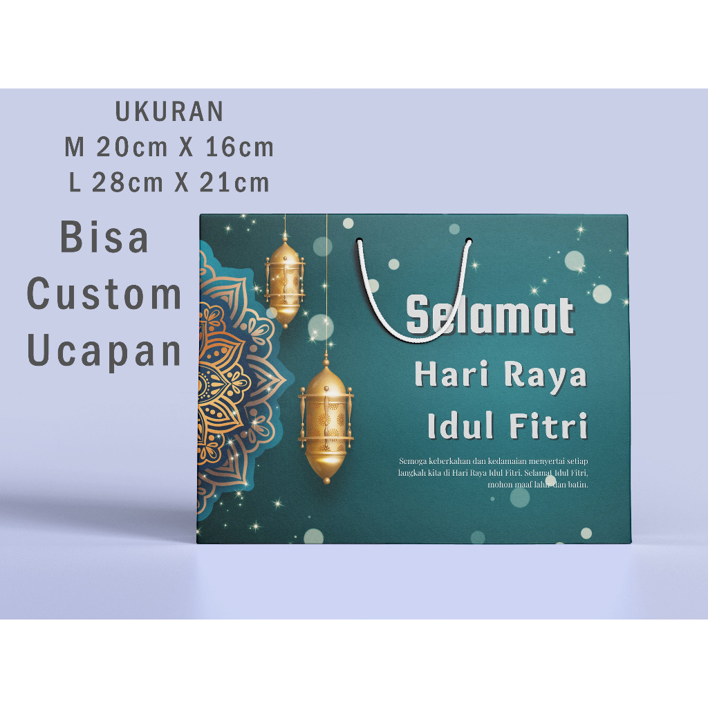 

Gable Box Paper Bag Hampers Box Lebaran Idul Fitri bisa custom