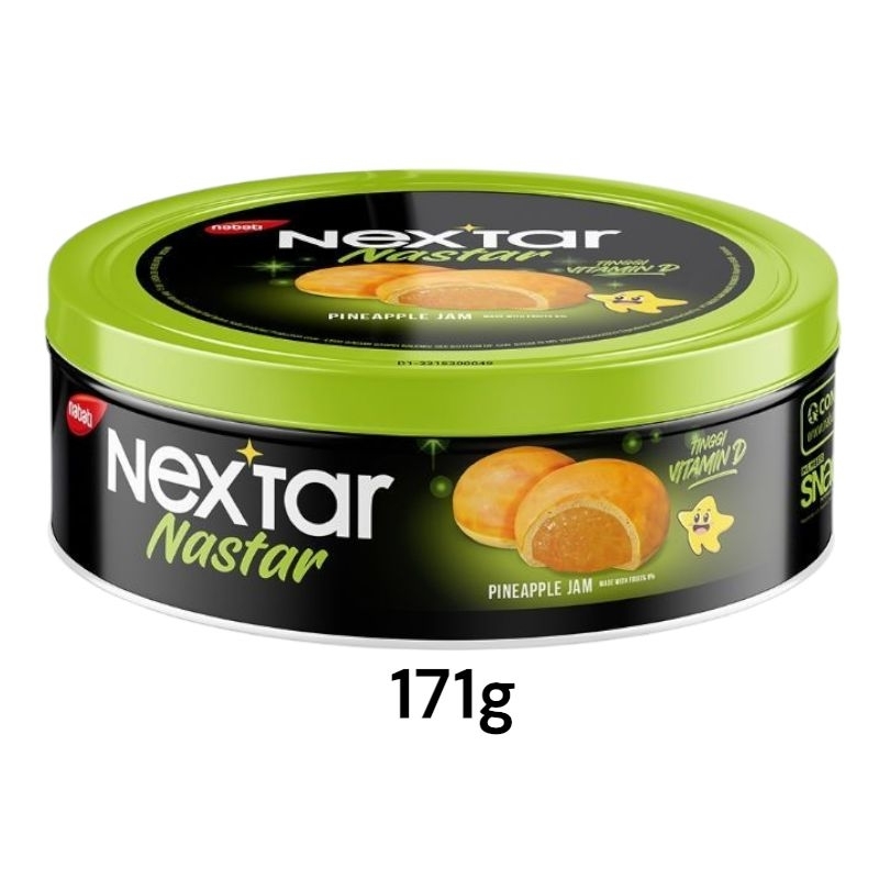 

1 karton (12pcs) nextar nastar cookies kaleng 171g