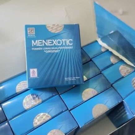 PERMEN PREMIUM MENXOTIC|MENSE XOTIC|MENS EXOTIC|MENEXOTIC CANDY ASLI STAMINA 1 KOTAK 4 PCS