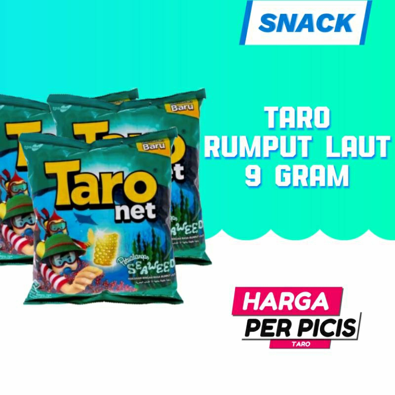 

taro 9 gram, rumput laut, potato bbq, teriyaki bbq