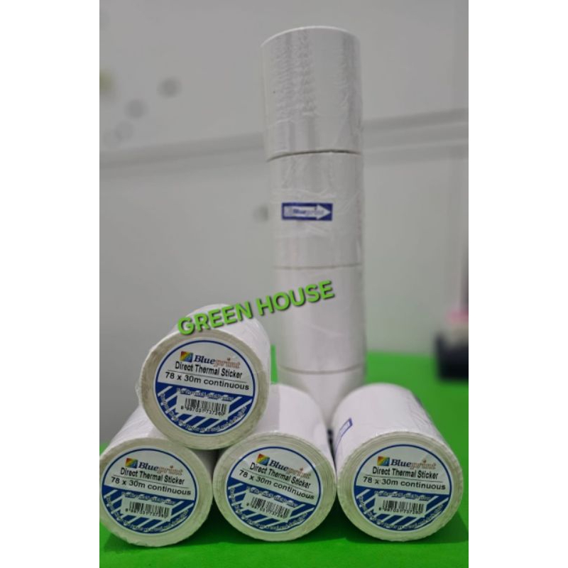 

Stiker Label Resi 78x30m Blueprint | Direct Thermal sticker Label Sticker Thermal Stiker Thermal Sticker Label Continuous Blueprint Stiker Label Stiker