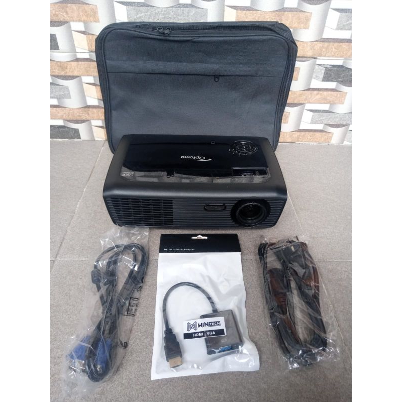 Proyektor Optoma Es526 | tech DLP | 2800lumens | svga | warna hitam
