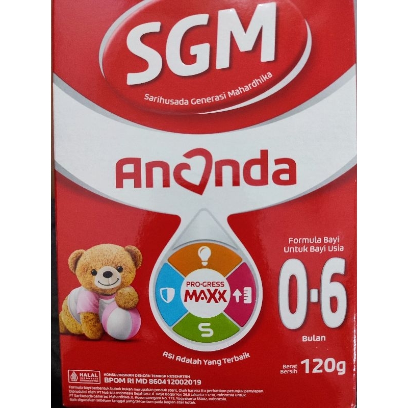susu SGM ananda 0-6 bulan 120 gram