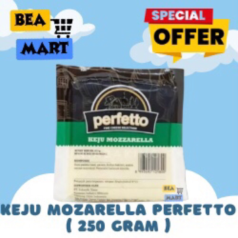 

Keju Mozarella Perfetto 250gr - 250 gr 1/4kg Cheese Mozarela Perfeto Lumer Leleh Meleleh Khusus INSTAN ONLY