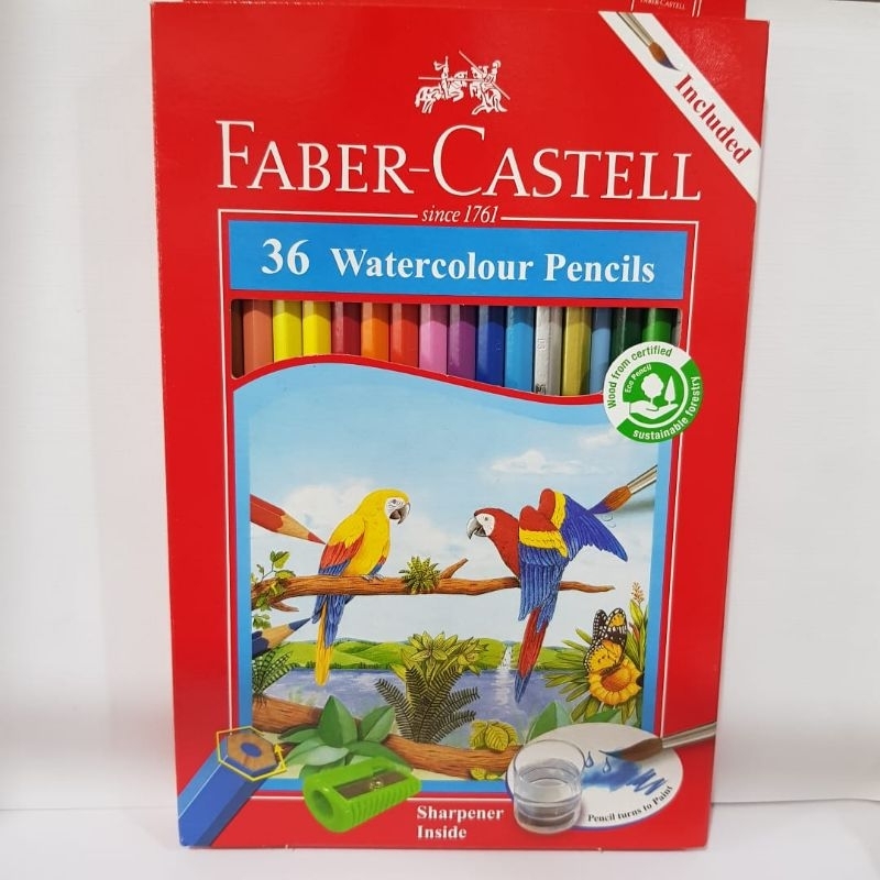 

PENSIL WARNA FABER CASTELL WATERCOLOUR 36 WARNA PANJANG