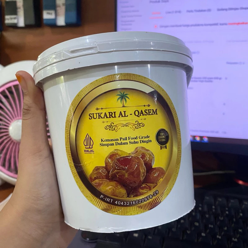 

SO-SO Kurma Sukari Al Qasem 500 gram 850 gram | Kurma Sukari Ember High Quality