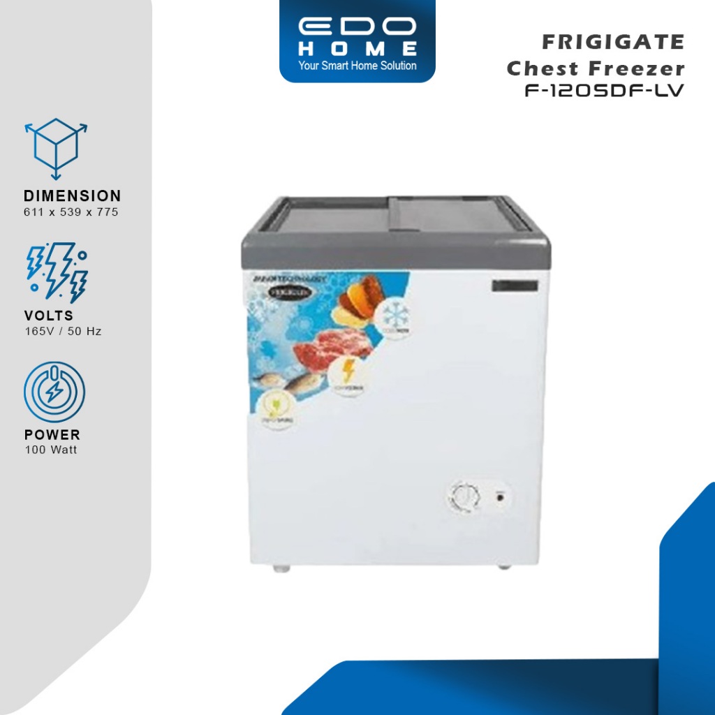 FRIGIGATE F120 SDF - Freezer Box Kaca 100 Liter