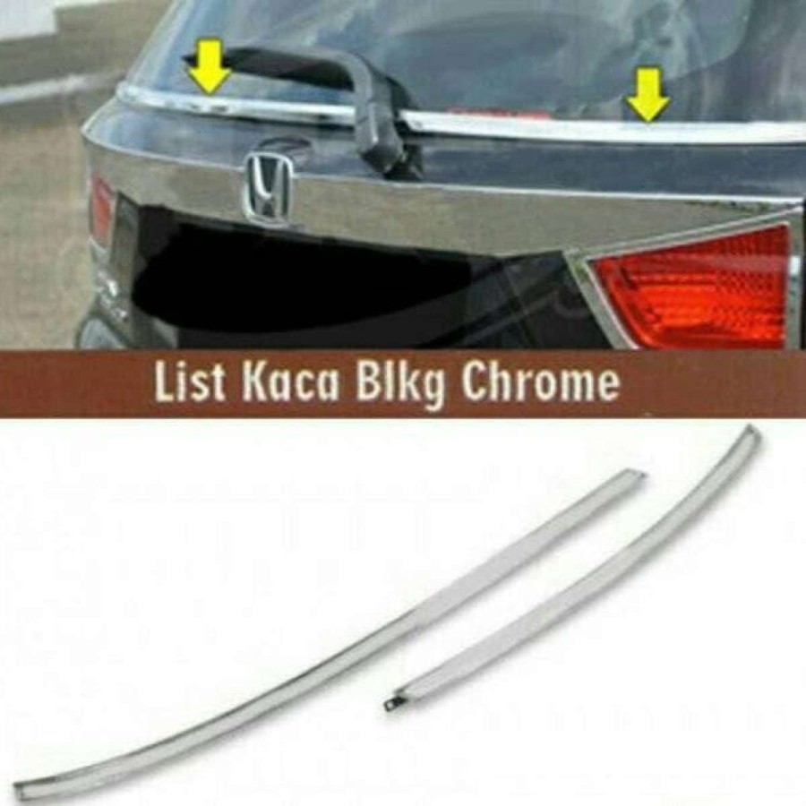 List Kaca Belakang Mobilio CHROME