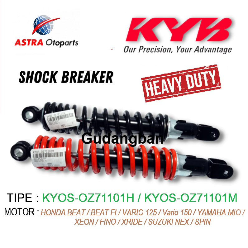KYOS-OZ71101 SHOCKBREAKER KAYABA ORI 33cm BELAKANG MOTOR VARIO KYB HEAVY DUTY SHOCK BEBAN BERAT