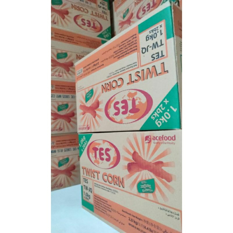 

Tes Twist Corn kemasan 2 kg 1 dus