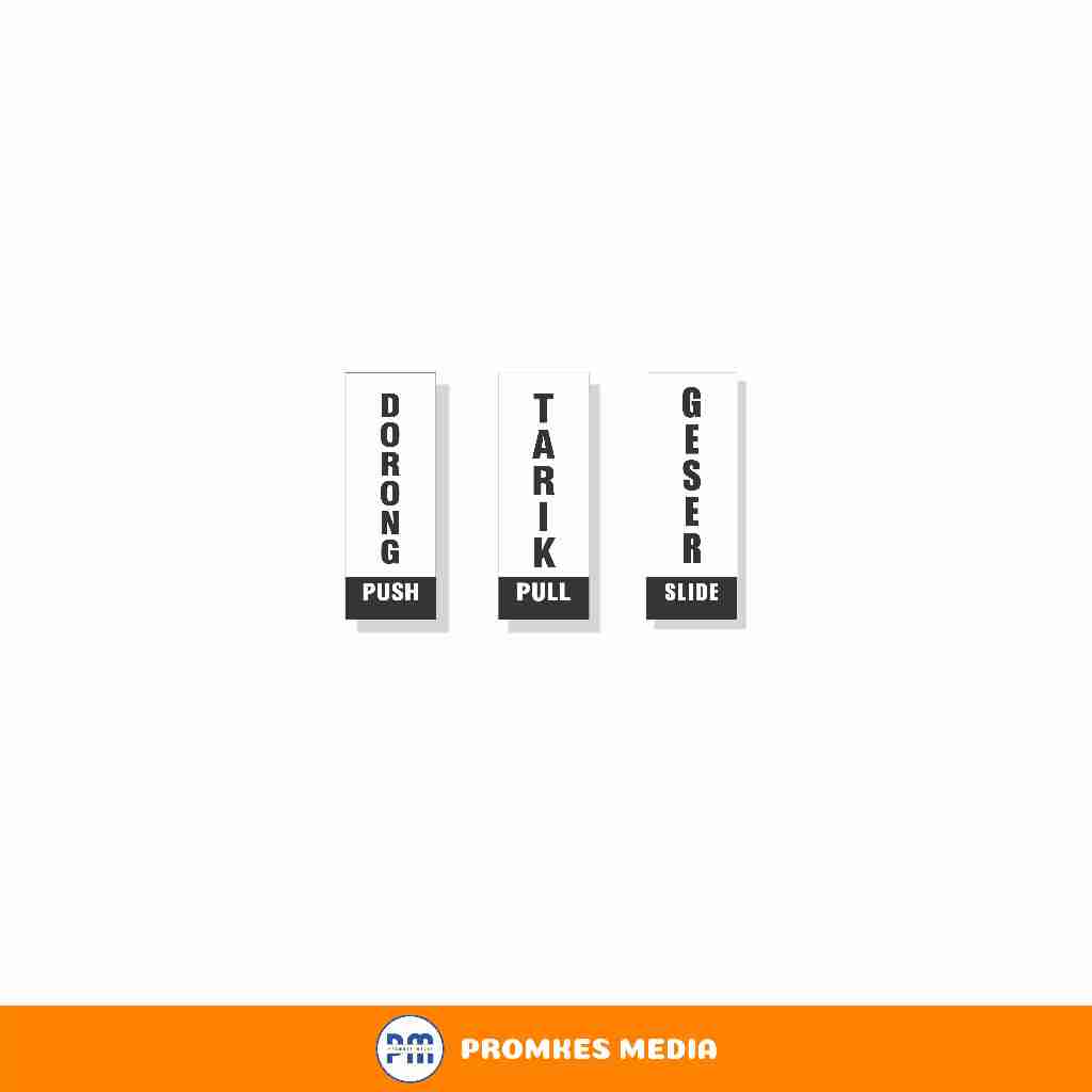 

Stiker Dorong Tarik Geser Ekonomis, Murah Lebay, Akrilik Dorong Tarik Geser