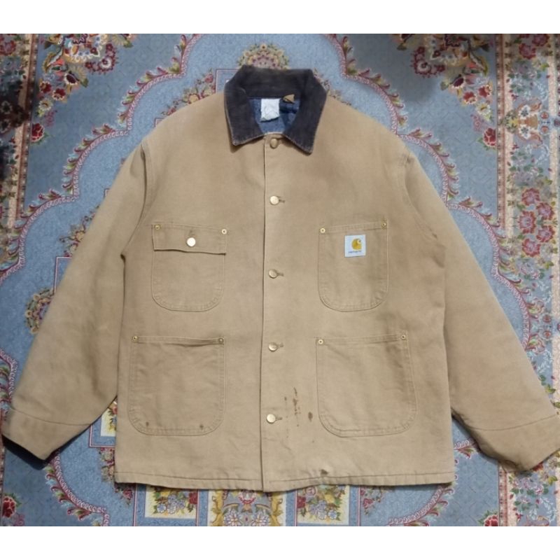 vintage 90s ***carhartt Michigan chore coat jacket