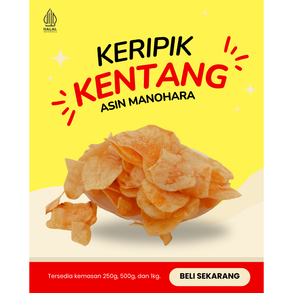 

Kentang Asin Manohara 250g - SnackTime