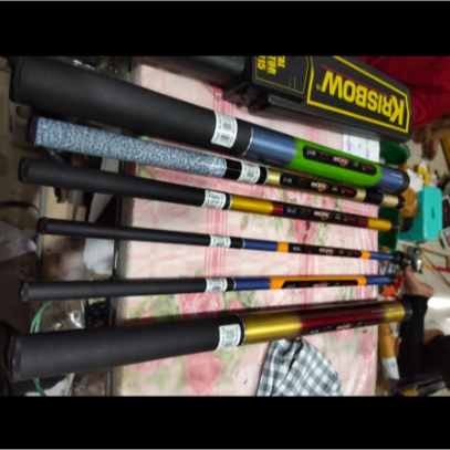 Joran Pancing Tegeg Tornado Ikan Mas 450 Tegeg Fiber Ruas Pendek