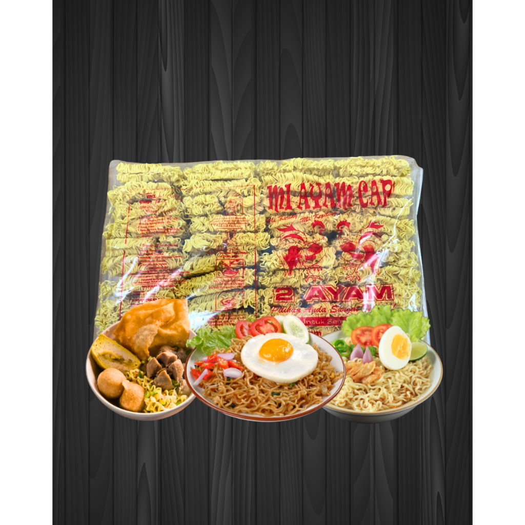 

(BELI 2 LEBIH MURAH) MIE KERITING 2 AYAM 1,5 KG|MIE SEBLAK|MIE BAKSO|MIE GORENG