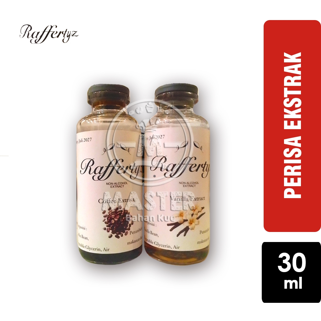 

Perisa Makanan Minuman Extract RAFFERTYZ / Penyedap Kue [30ml]