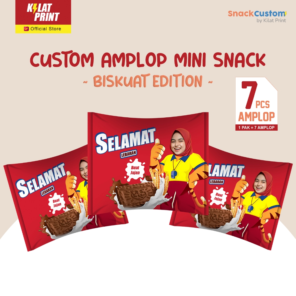 

Custom Amplop Snack Mini Lebaran Angpao THR Ala Biskuat