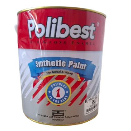 Polibest Cat Kayu dan Besi Warna Hijau 4.5kg / Cat Meni Besi Hijau Polibest 4.5kg