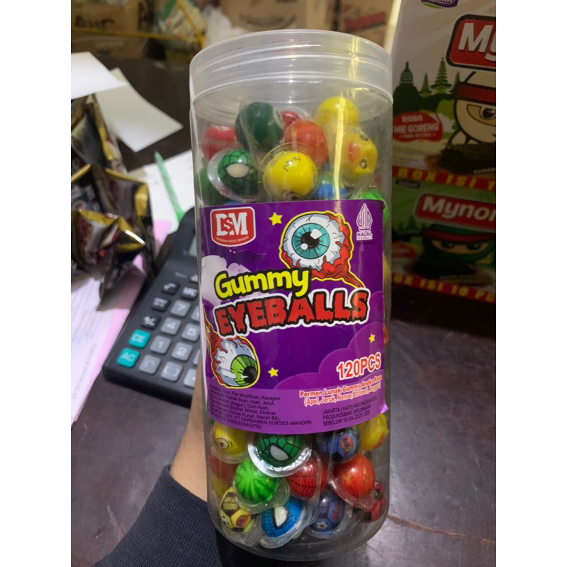 

DSM Gummy Eyeballs Permen Lunak Gummy 1 Toples