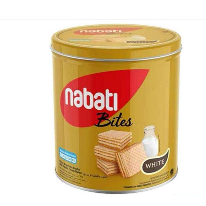 Nabati Bites Kaleng White 1 Karton isi 6 kaleng 240 g