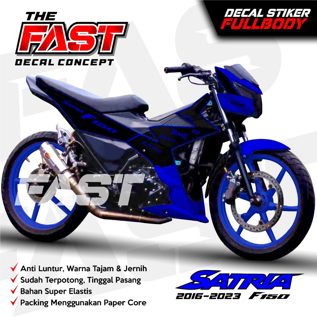 BISA COD  Decal Satria FU Injeksi Full Body Stiker Satria FU Injeksi Full Body Striping Honda Satria
