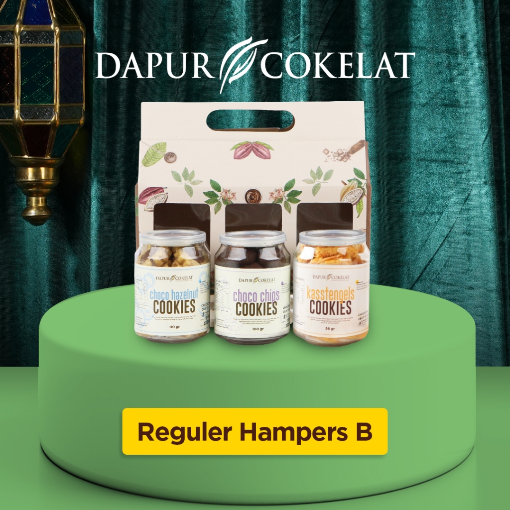 

DAPUR COKELAT - Cookies Hampers Set 3 (Kaasstengels, Choco Hazelnut & Choco Chips cookies In A Can)