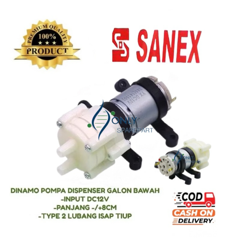 DINAMO POMPA DISPENSER SANEX GALON BAWAH | POMPA DISPENSER AIR SANEX