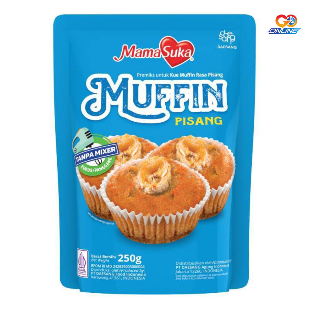 

MamaSuka Muffin Tepung Premiks Rasa Coklat Kemasan Pouch 250gr