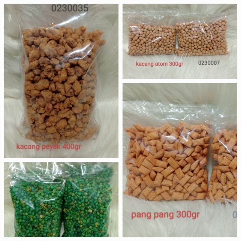 

KACANG PEYEK - KACANG ATOM - KACANG POLONG - PANG PANG