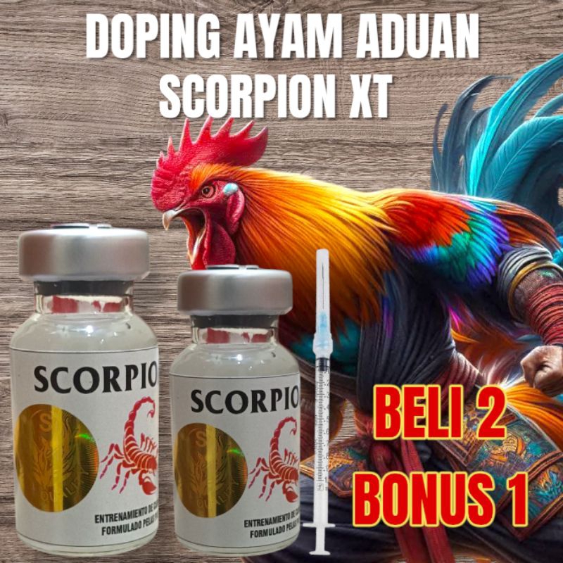 DOPING AYAM ADUAN TAJI PISAU SCORPION XT DOPING TERBAIK