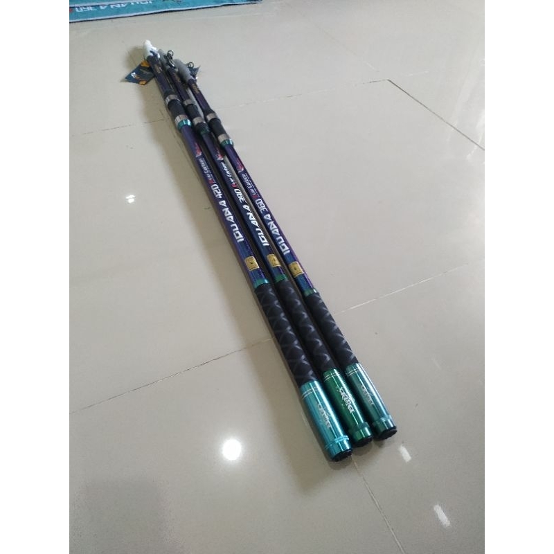 Joran Kaku Surf Casting Blood Iguana Bahan Asli Carbon Max Drag 20 Kg 360 390 420 Cm
