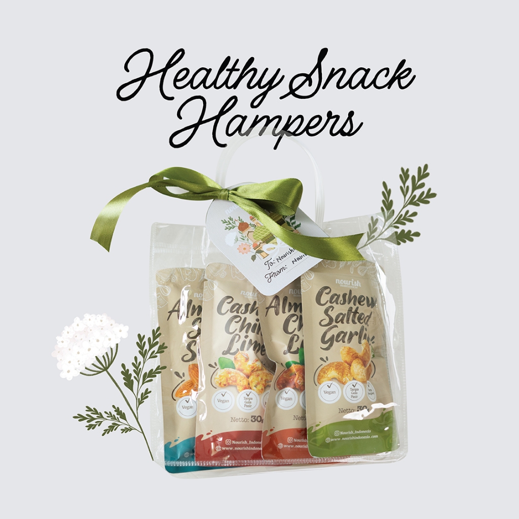 

Hampers Healthy Snack (Isi All Variant Homecafe, Almond & Cashew Panggang Rasa)