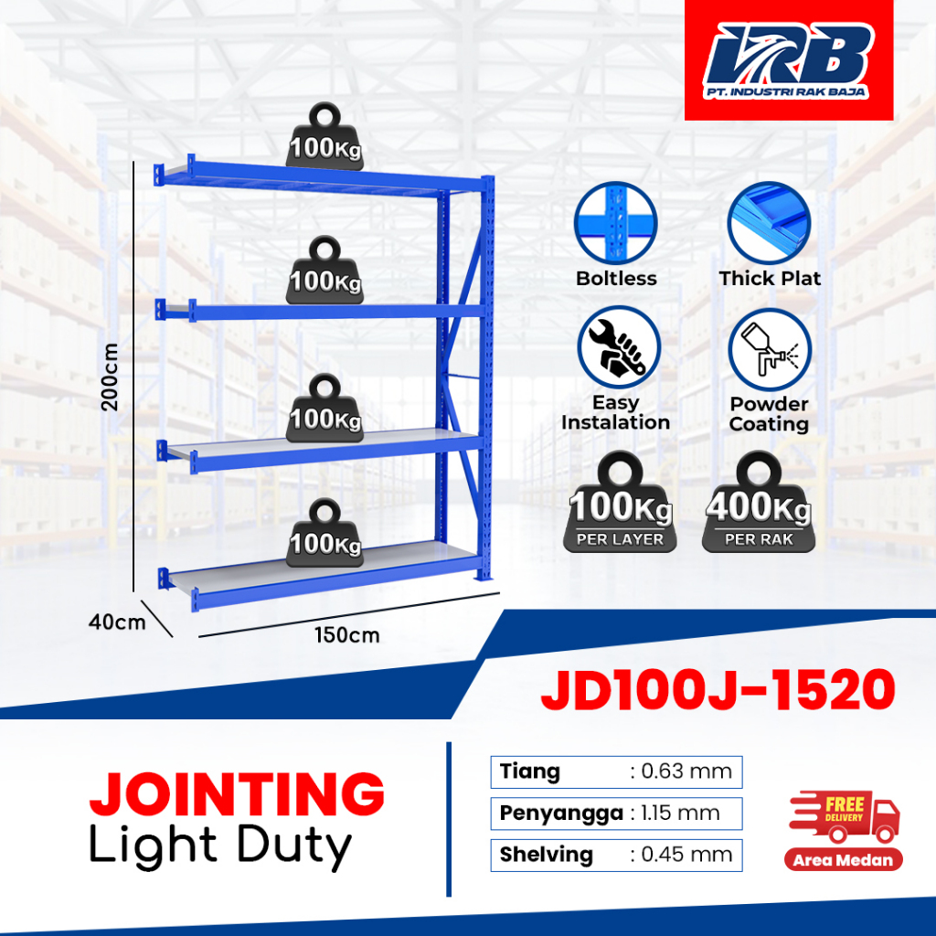 Rak Gudang Medan/Rak Besi Siku/Rak Siku Serbaguna/Rak Susun Serbaguna/Rak Barang Beban RAK STOK100 k