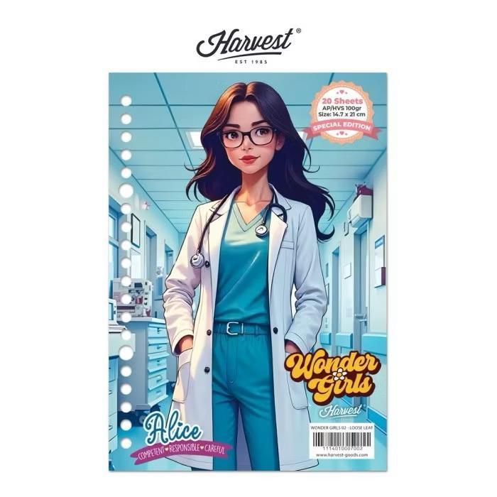 

Gramedia Tunjungan : Loose Leaf / Kertas Binder Harvest A5 Wonder Girls - Alice