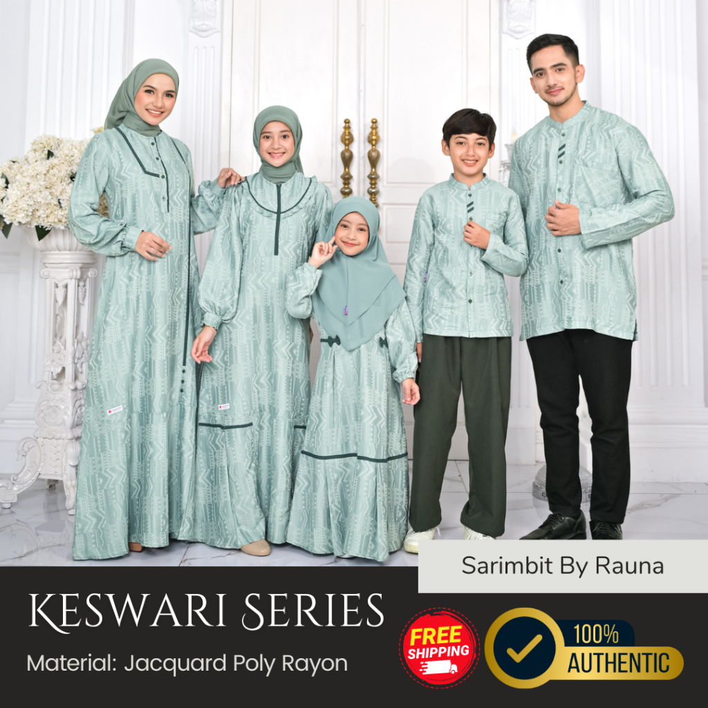 [SARIMBIT KESWARI] BAJU GAMIS KOKO COUPLE KELUARGA TERBARU BY RAUNA || SARIMBIT LEBARAN/BAJU KONDANG