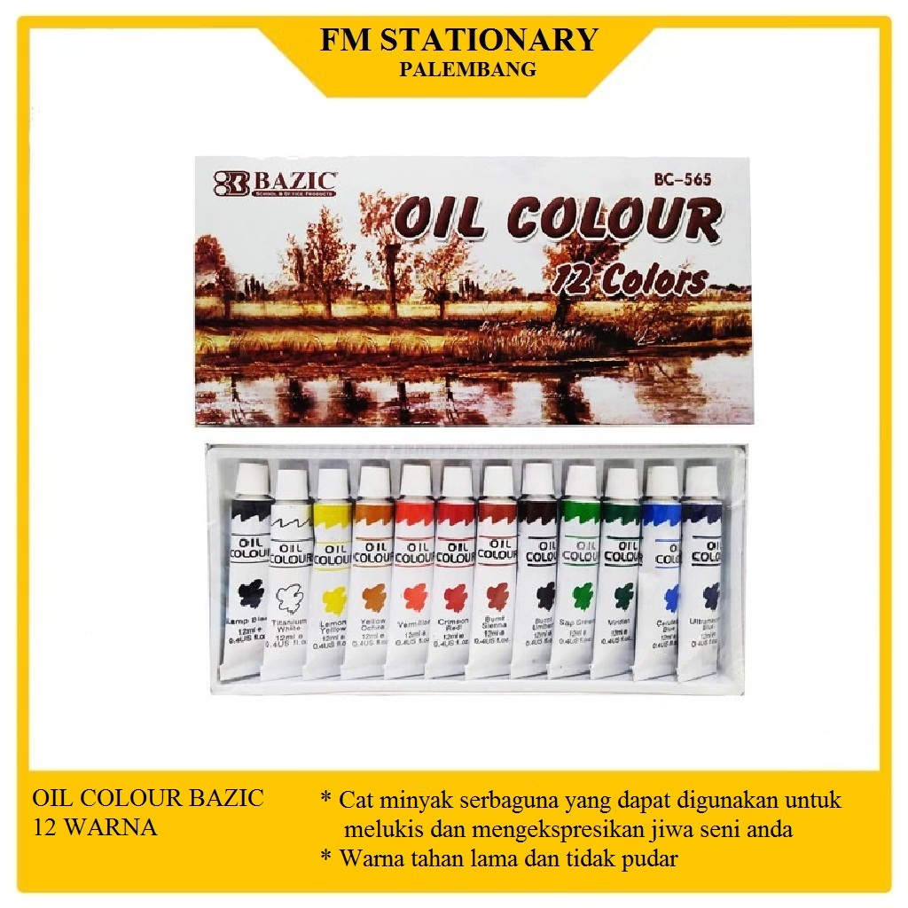 

OIL COLOURS / CAT MINYAK 12 WARNA