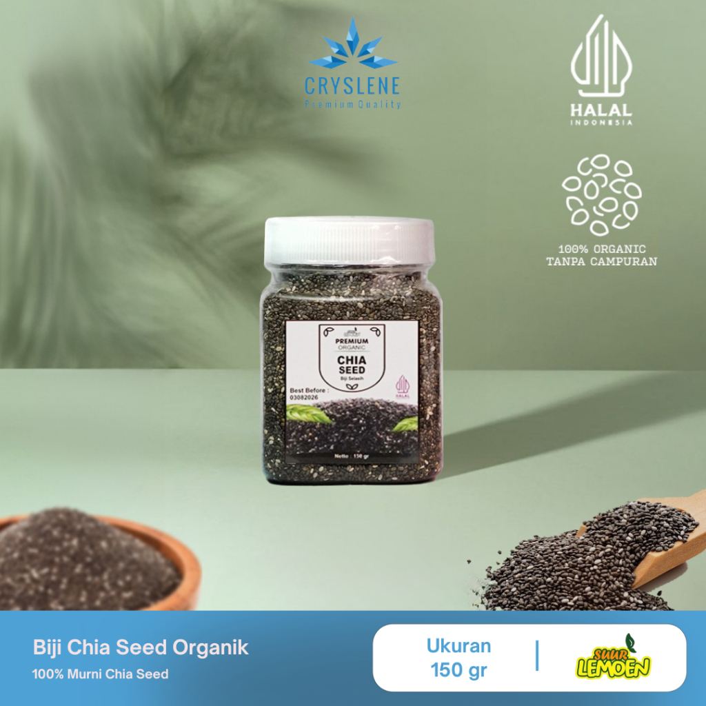 

Biji Chia Seed Organik 70gr 150gr 250gr 500gr Suur Lemoen By CRYSLENE
