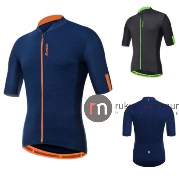 Santini GRAVEL Men Road Cycling Jersey Race Fit Slim Cut - Baju Sepeda Balap RoadBike Pria