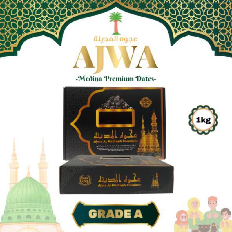 

KURMA AJWA PREMIUM GRAD A ASLI MADINA - 1KG