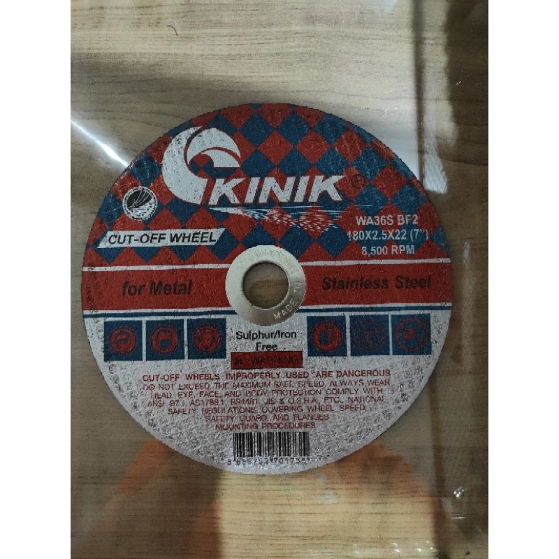 Kinik Batu Gerinda potong besi 7" cutting 7 inci 7 inch x 2.5mm cut off wheel 7inch mata potong meta
